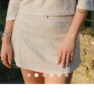 Shoreditch Skort Lisa Says Gah - Ivory Buds - SMALL and XL ONLY